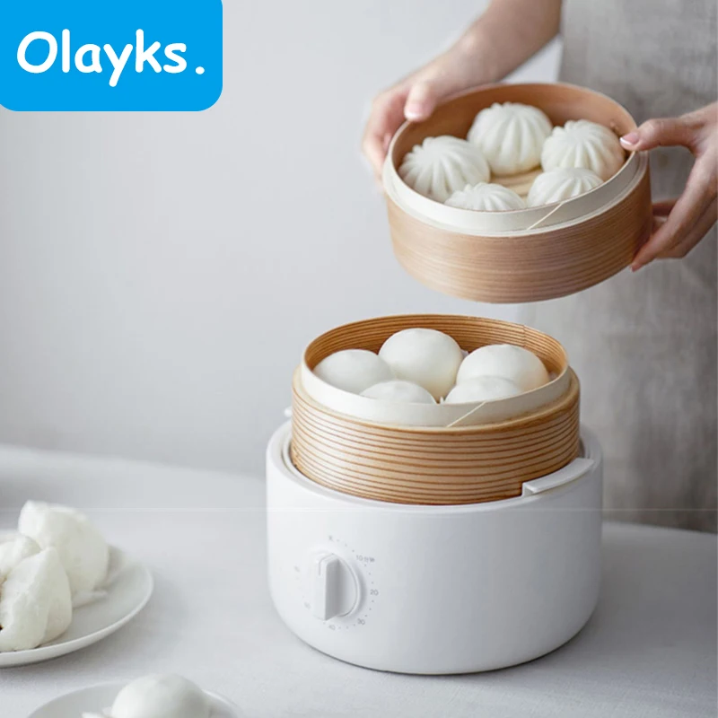Olayks Bread Steamer Cooker Rice Roll Steamer Multifunctional Cecotec Electric Food Kingdom Kitchen et Food Warmer Steam Pot