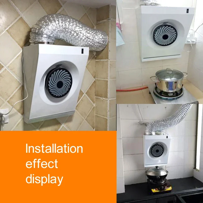 Mini Kitchen Exhaust Hood Range Hood Side Suction Range Hood Small Wall-Mounted Range Hood Household CXW-100-001 100W 50dB 6