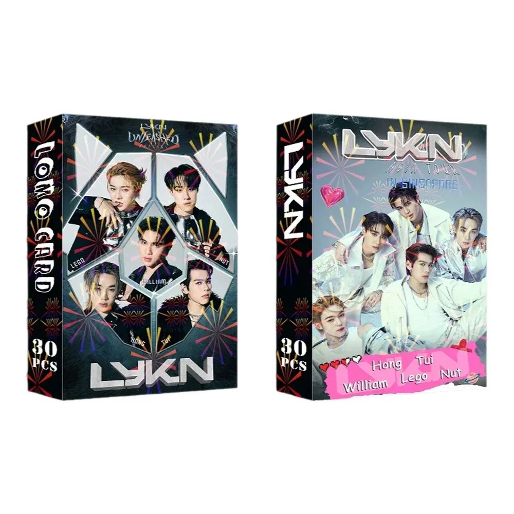 Ensemble de cartes Photo Thai Boyband LYKN, 30 pièces, cartes Lomo à collectionner William Lego Tui Hong & Nut Idol