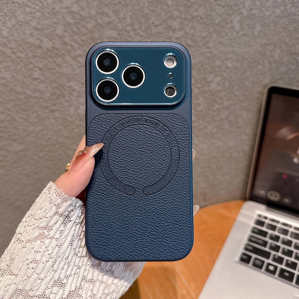 Leather Magnetic Phone Case - Luxury Shockproof Hard Protector Cover
