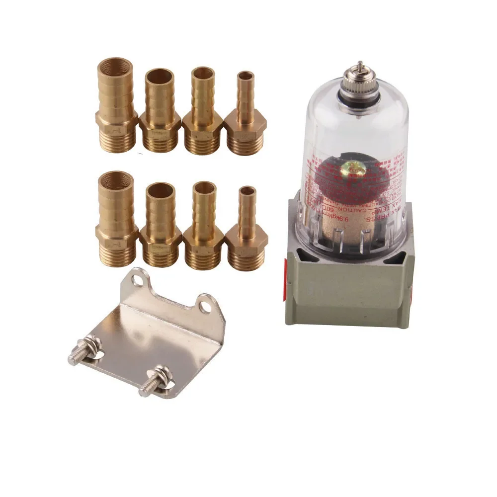 Engine Baffled Oil Separator Catch Reservoir Tank Compressed Air Filter Manual Type