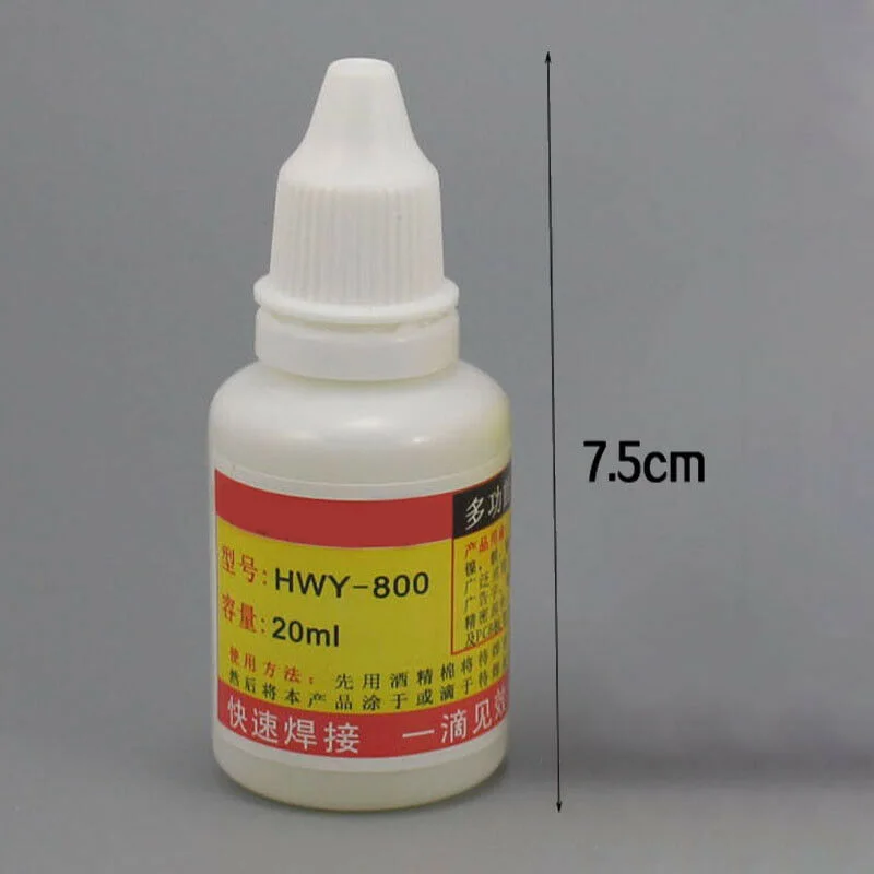 20ml Stainless Steel Liquid           Flux Soldering Non-toxic Copper HWY-800 Paste Flux Liquid Solders Tool Quick Welding Tools 20ml stainless steel liquid flux welding solder hwy 800 paste flux liquid solders water durable liquid solder