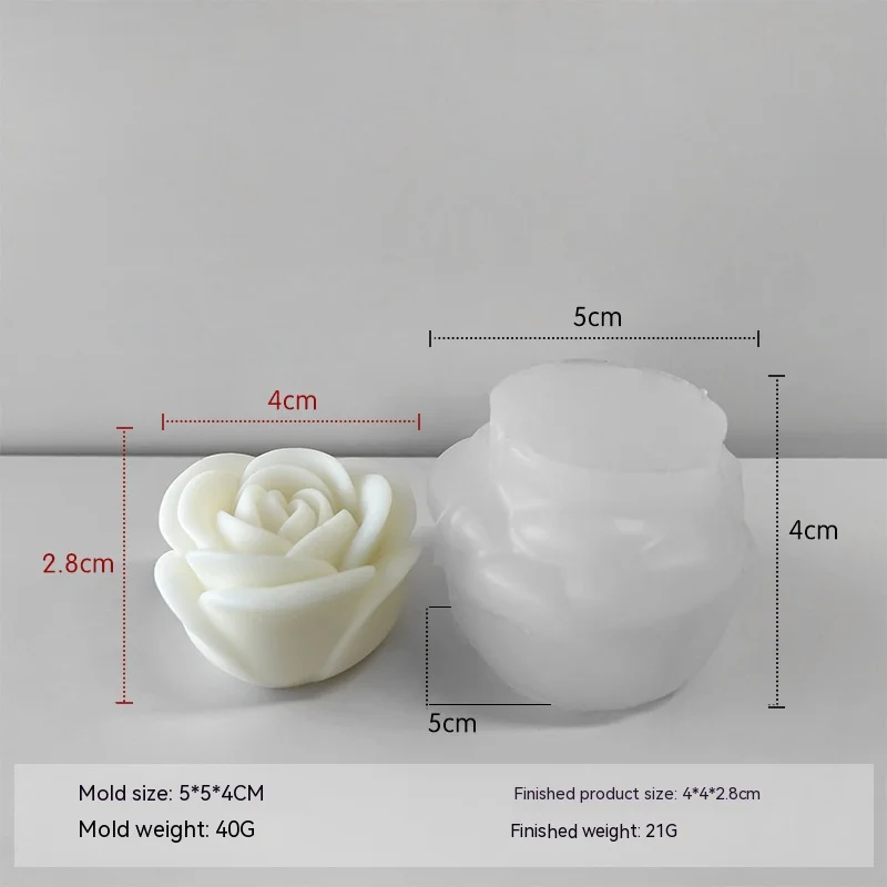 3d Kaars Siliconen Mallen Diy Rose Bloem Aromatherapie Kaars Maken Schimmel Gereedschap Moldes De Silicona Para Velas Форма Для Свечей