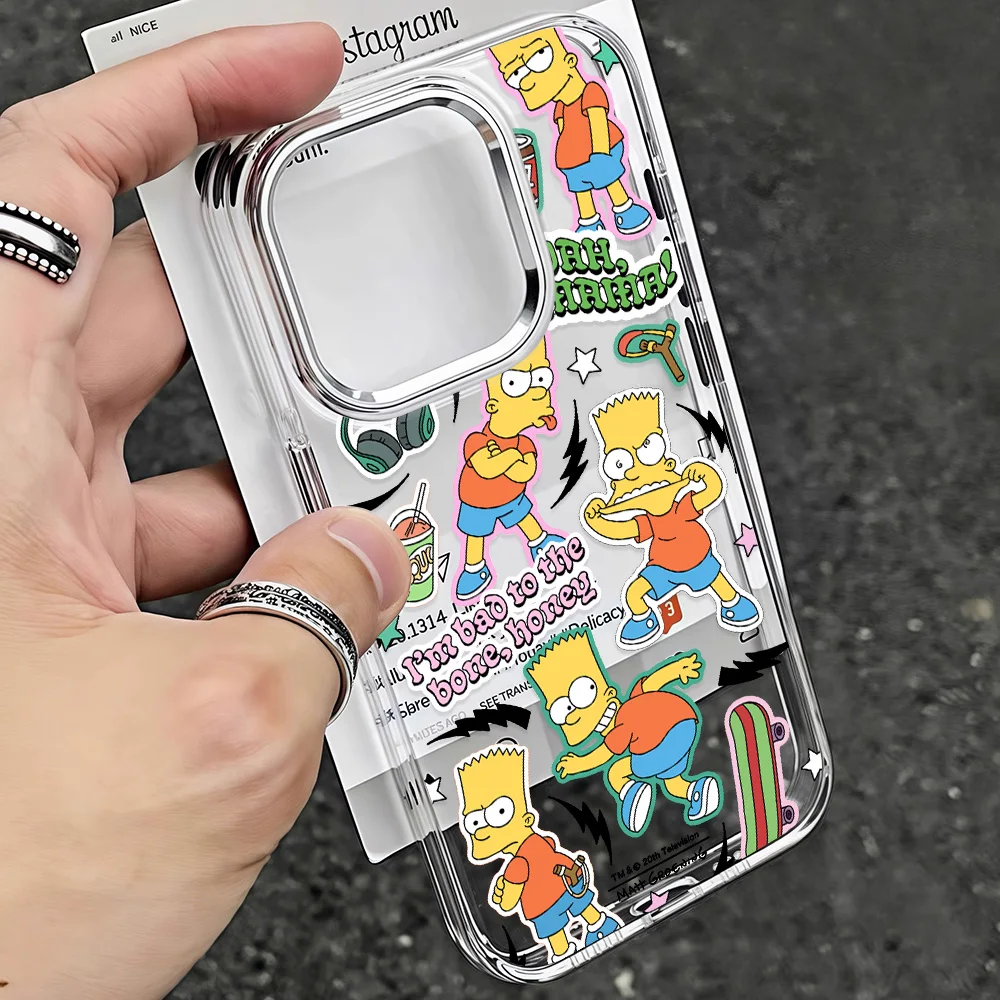 Cartoon Simpsons Hot Phone Case - Transparent Soft Cover