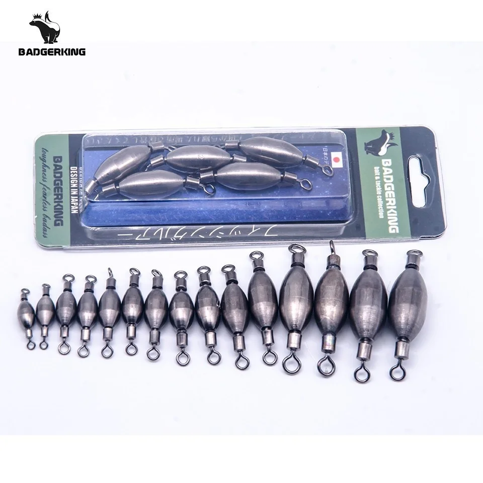 Brass Swivel Weight Sinker Connector Fishing Accessories 5pcs/Lot