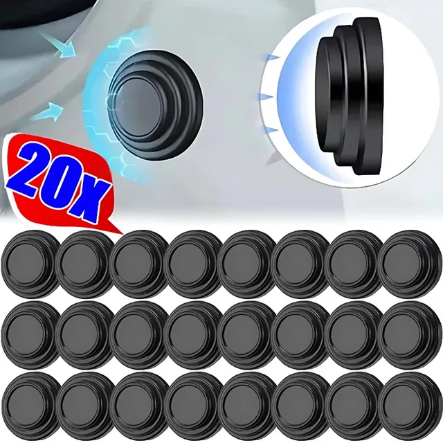 Car Door Anti-Collision Silicone Pads Sound Insulation Gasket Auto Soundproof Shockproof Sealing Rubber Pad Door Edge Sticker 1