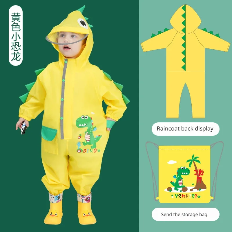 Children's Raincoat Kindergarten Poncho for Primary School Students Baby Rain Gear Dinosaur Raincoat Kids Rain Coat Poncho raincoat poncho