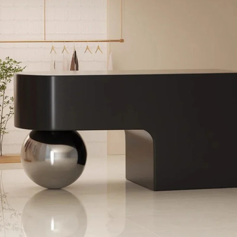 Business Beauty Salon Reception Desks Elegant Luxury Clothing Store Checkout Reception Counter Modern Tavolo Office Furniture