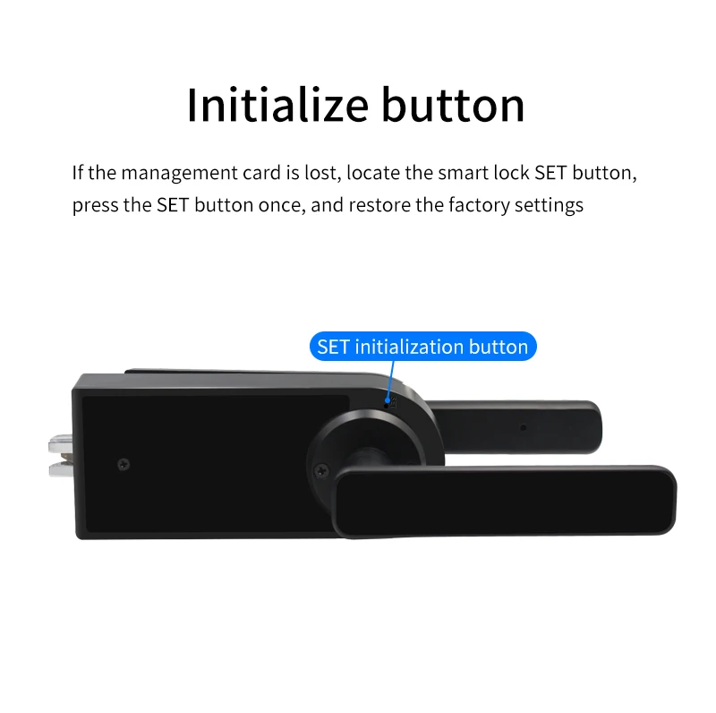 Glass Door Smart Handle Lock Single Open PartitionWith Fingerprint Key Password