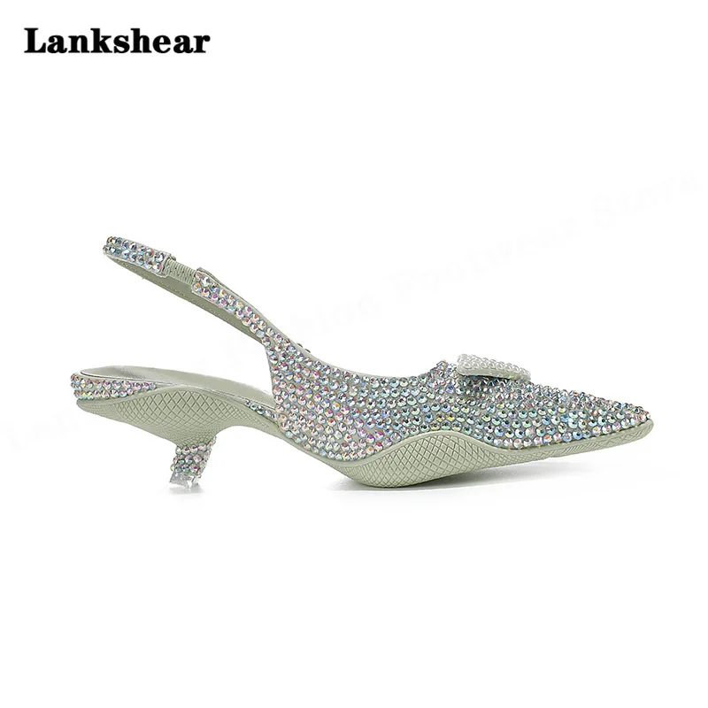 Sports Sole Pointed Toe Hollow Back Low Heel Women's Shoes Colorful and White Sandals Casual Shoes Fashion High Quality Sandals