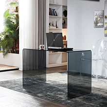 

GY Glass Desk Desk Desk Simple Modern Household Single Mini Simple Desk Computer Desktop Table