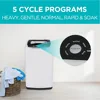 0.9 Cu. Ft. Portable Washer, 6.6 Lb. Capacity , 5 Wash Cycles, Quick Connect Sink Adapter and Drain Hose, LED Display 4