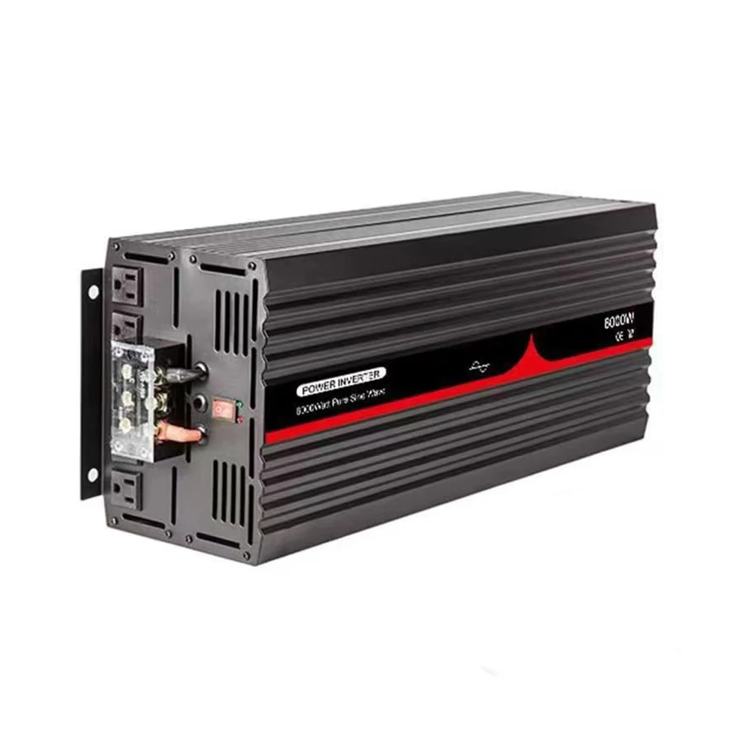 6000W Pure Sine Wave Power Inverter DC12V/24V/48V AC100-120V AC220-240V With Bat