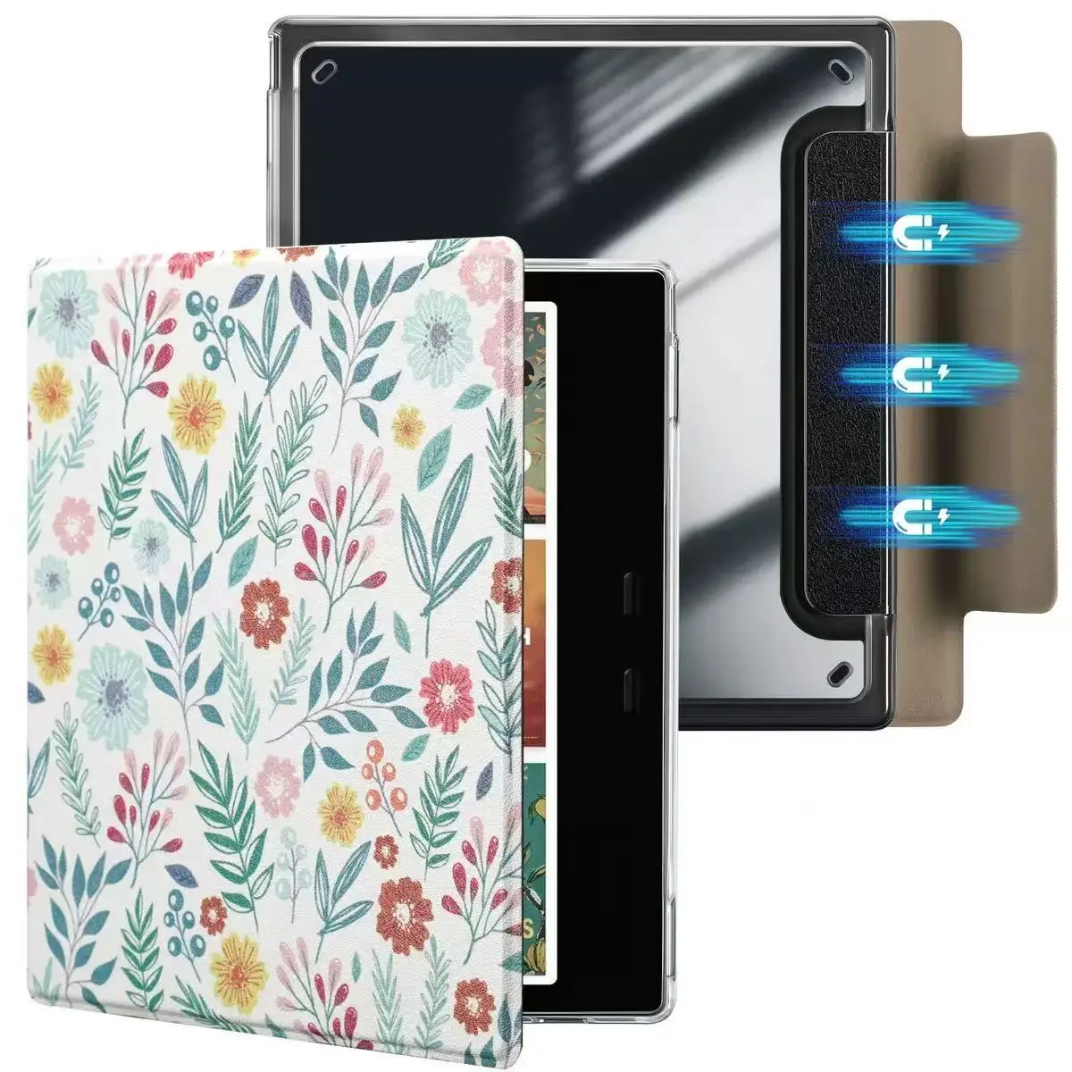Detachable Acrylic Back Cover - Slim Flip Case