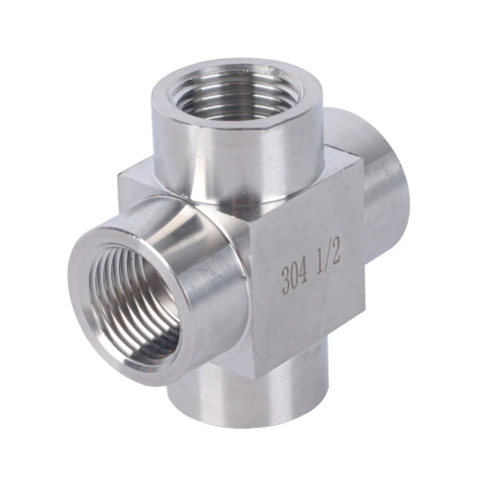 1/8 1/4 3/8 1/2 BSP 1/4 NPT M20 Female Cross 4 Way Splitter Block 304 Stainless Steel Pipe Fitting Connector Water Gas Fuel ss 304 stainless steel water pipe fitting 1 8 1 4 3 8 1 2 3 4 1 1 1 4 1 1 2 2 straight female threaded pipe fitting