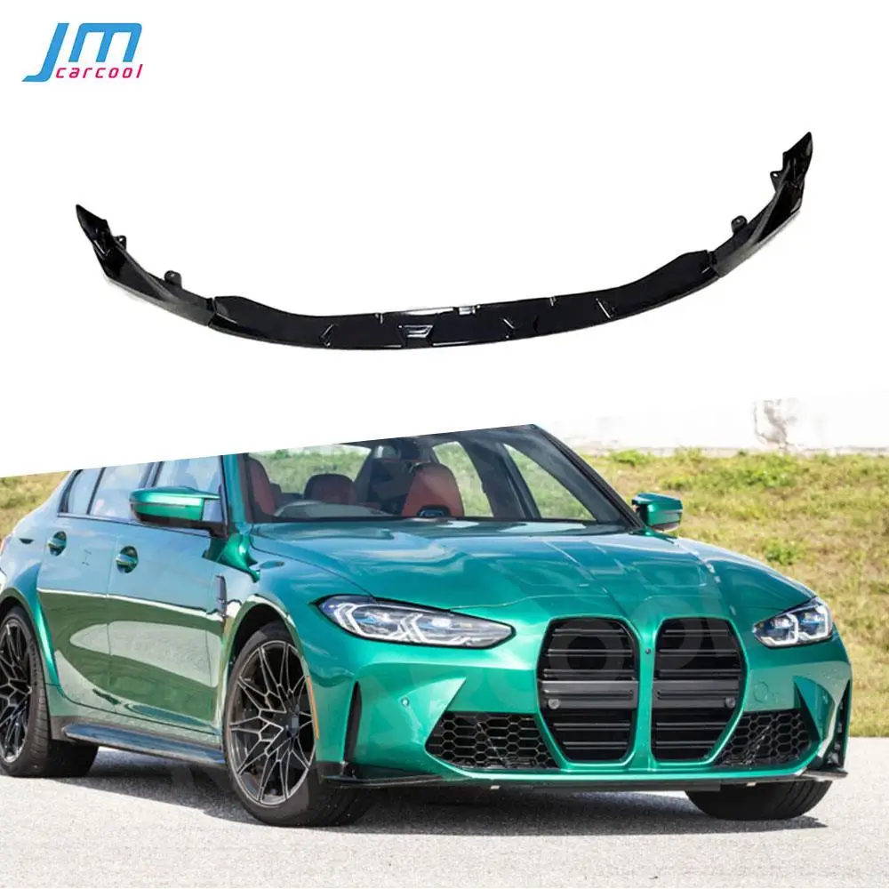 

ABS Carbon Look Car Front Lip Bumper Chin Spoiler Splitter for BMW 3 4 Series G80 G82 G83 M3 M4 2021 + Body Kits Car Accessories