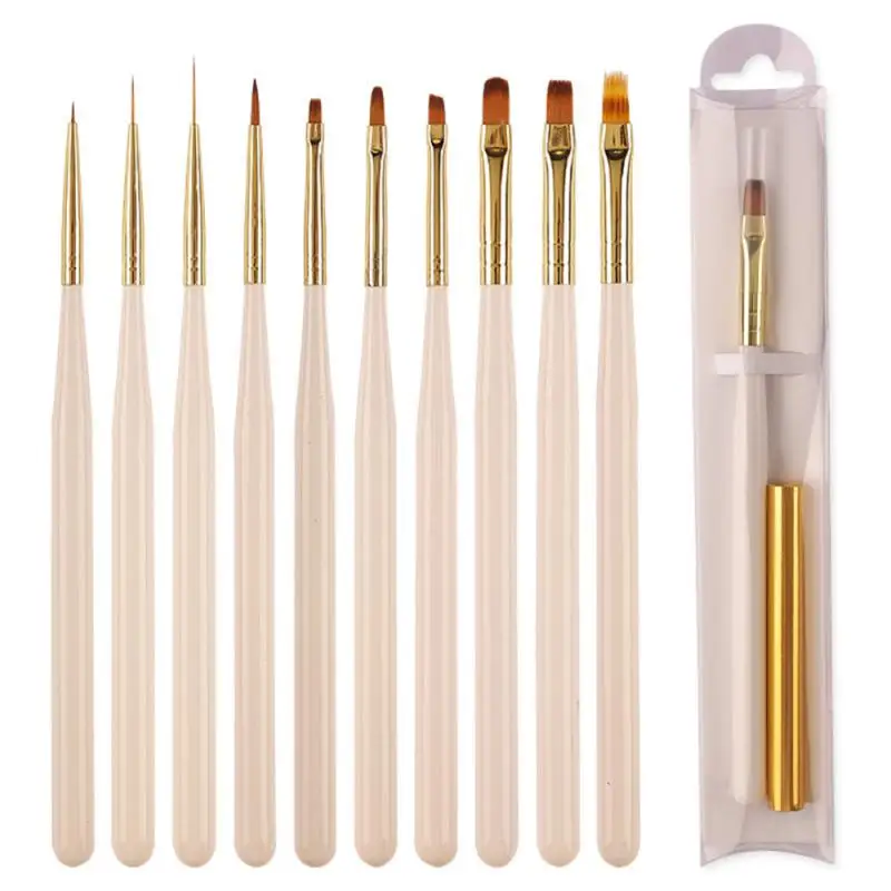 

Nail Pen Set Not Easy To Shed Hair High-quality Materials Precision Nail Liner Brush Set Pull Light Therapy Pen Nail Brush Set