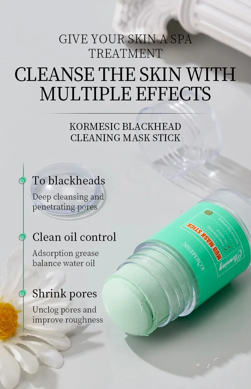 Description Picture 5 of itemOriginal Facial Remove Blackhead Niacinamide Solid Mask Treat Acne Blemish Black Dots Clean Stick Cream Shrink Pores Skin Care