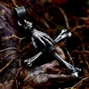 Vintage Punk Skull Necklace Stainless Steel Gothic Cross Pendant For Men Biker Unique Rock Amulet Jewelry Gifts Dropshipping 3
