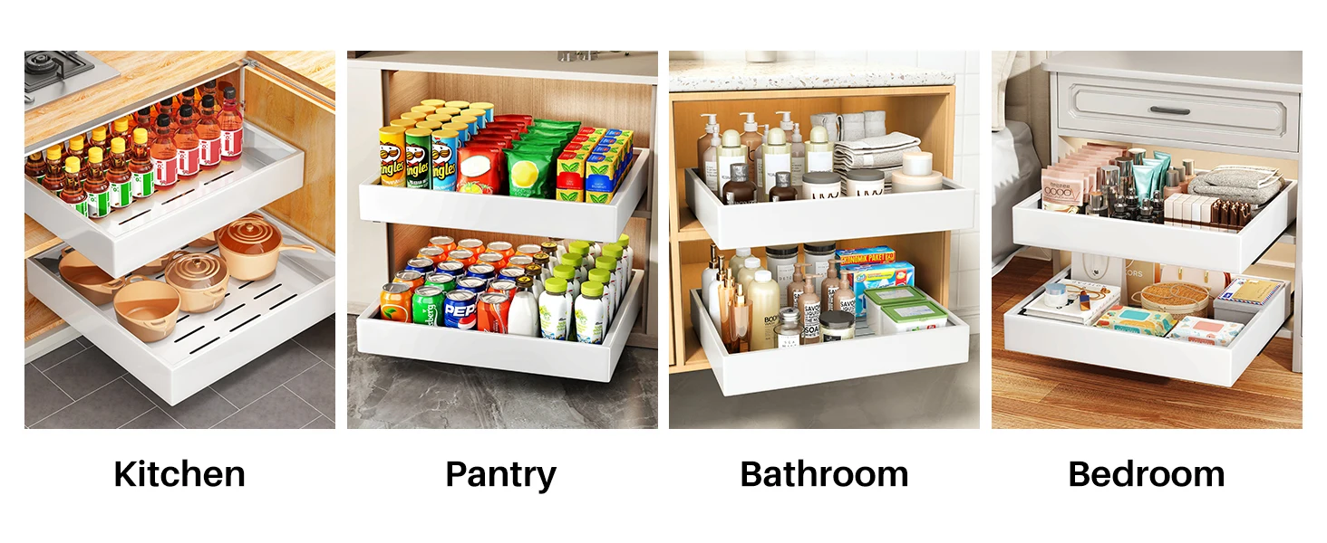 slide out drawers for cabinets