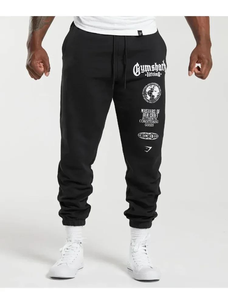 Men's Sports and Leisure Loose Version of Fitness Wool Pants Fall and Winter Fashion Fitness Streetwear Men Pants