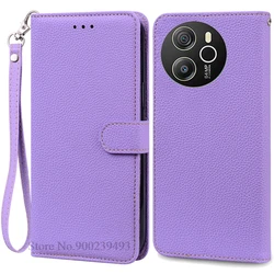 Blackview Shark 8 Wallet Leather Flip Phone Case Cover for Blackview Shark 8 (Light Purple - Strap)