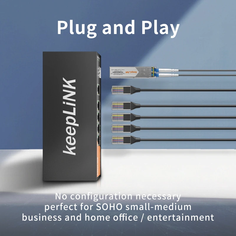 Keeplink-switch Ethernet com Portas 2.5gb Porta 10g Sfp Plus Desbloqueado Plug And Play - Imagem 6