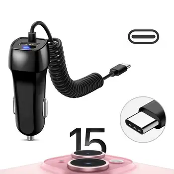 Nuovo caricabatteria da auto caricatore rapido USB per auto caricabatteria da auto 3.0 per telefono cellulare cavo rapido Micro tipo C per caricabatterie Huawei per iPhone