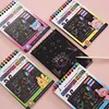1 Book+1 Pen Dazzling DIY Scratching Painting Creative Graffiti Art Fun Scratching Paper Color Notebook 1