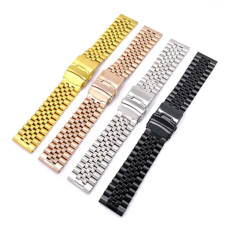 Buy China Stainless Steel 22 mm Watches Band JS-20-BK_K0029625
