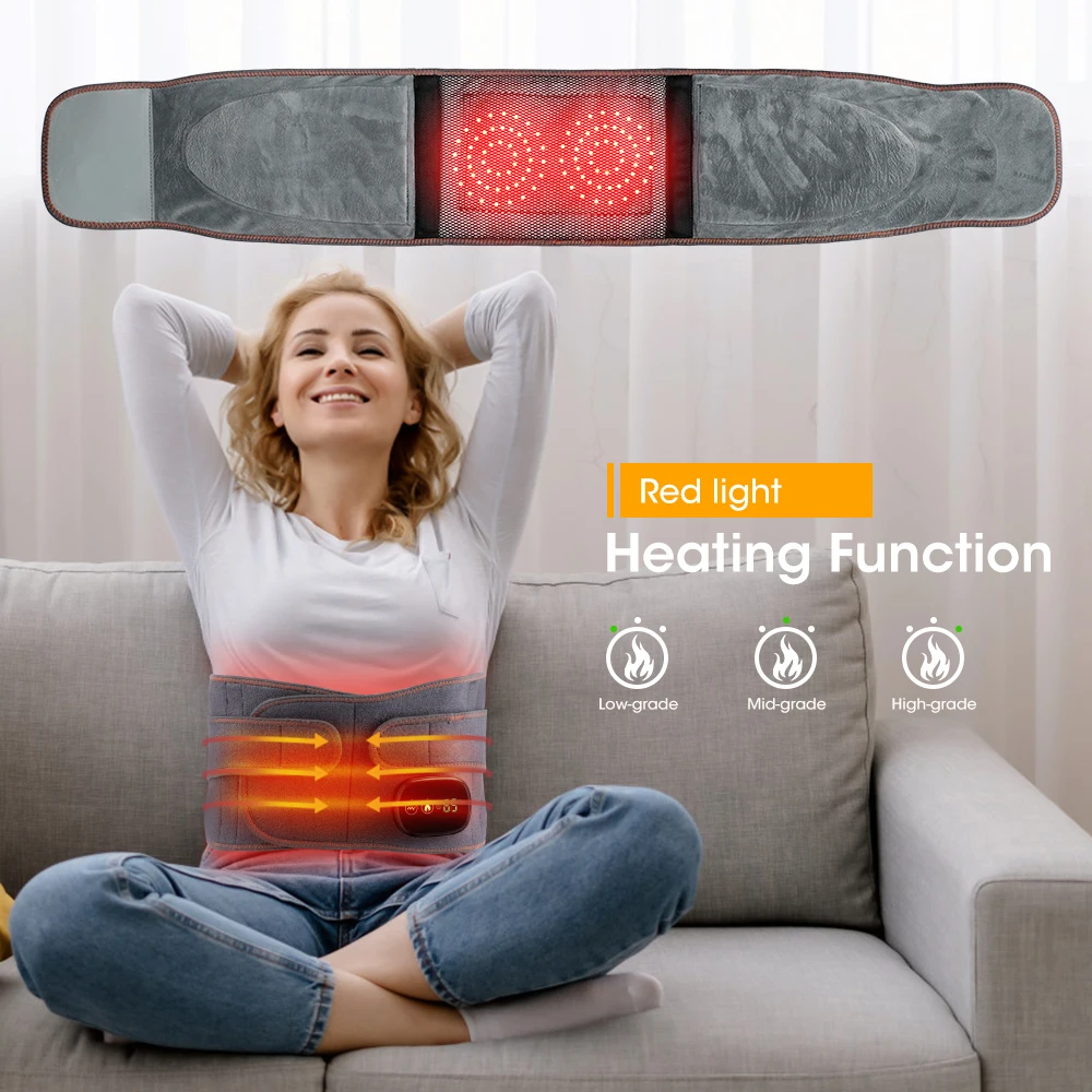 Heated Back Brace for Lower Back Pain Women, Cordless Heating Pad  Rechargeable 5V 10000Mah Back Massager with Heat for Lower Back Therapy  Pain Relief