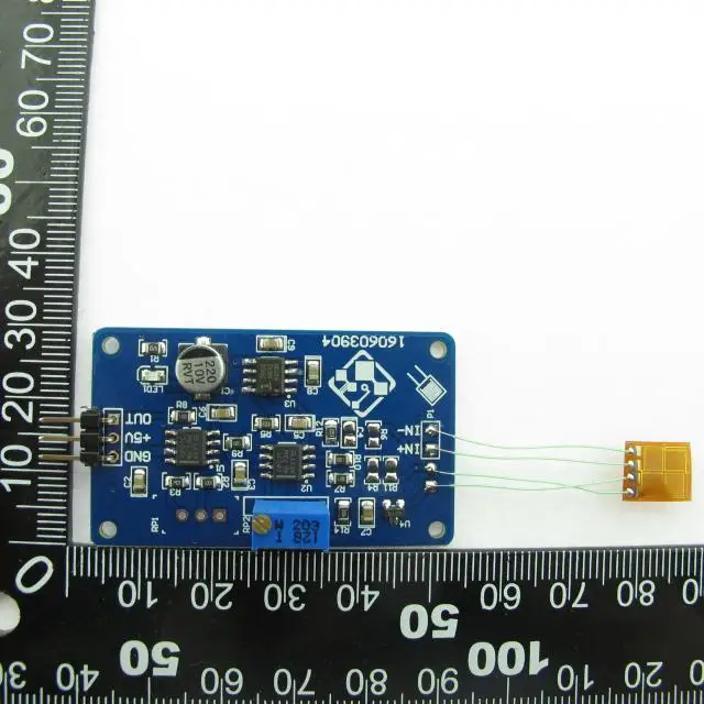 

Full Bridge Strain Gauge Sensor 350ohm Pressure Bending Steel Bar Bending Magnification Detection Module