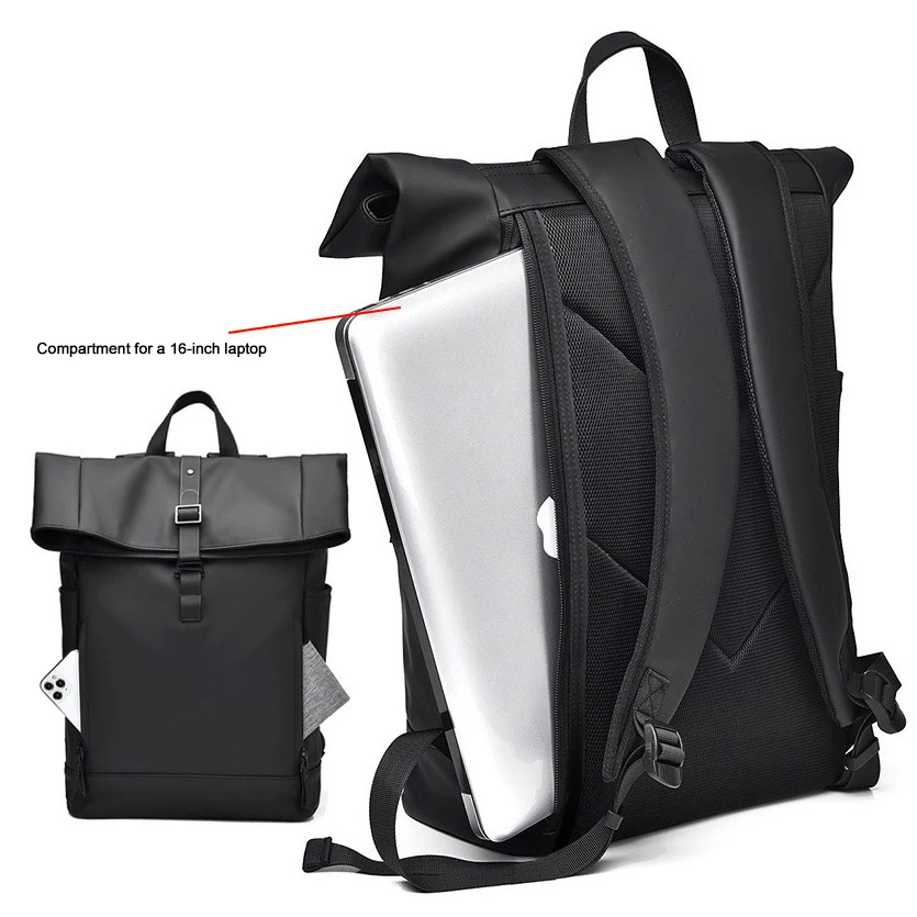 Black Fashion Waterproof Computer Backpack