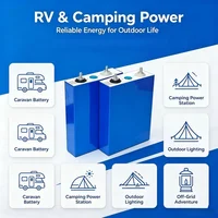 Batterie LiFePO4 3.2V 105Ah, pack de cellules Akku pour DIY 12V 24V 48V, camping-car, bateau, van, voiturette de golf, camping-car, stockage d'énergie solaire électrique 4