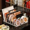 Clear 7-Compartment Plastic Makeup Organizer - Cosmetic Storage Tray for Bathroom Essentials, Lipstick & Eyeshadow Holder 6