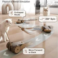 Smart Cat Toy 2 Modes Automatic Moving Touch Wake-up Toy Car for Cats Dogs Interactive Playing Kitten Training Pet Supplies 3