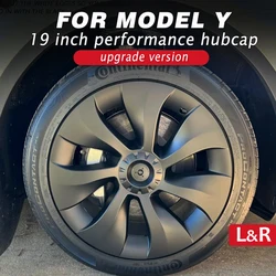 4PCS HubCap Car Replacement Performance Wheel Cap Automobile for Tesla Model Y 19 Inch Hubcap Full Cover Accesories 2018-2024