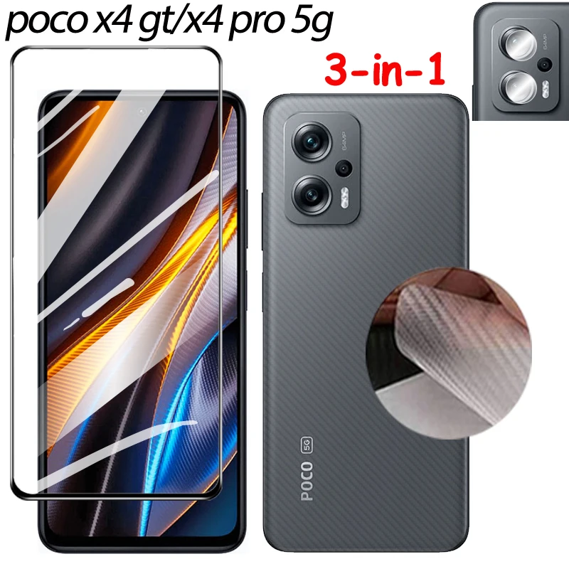 

protective glass for poco x4 gt glasss screen protector for xiaomi pocox4 gt xiomi poko x4 pro 5g pocco x4gt popko x4 gt back & camera film