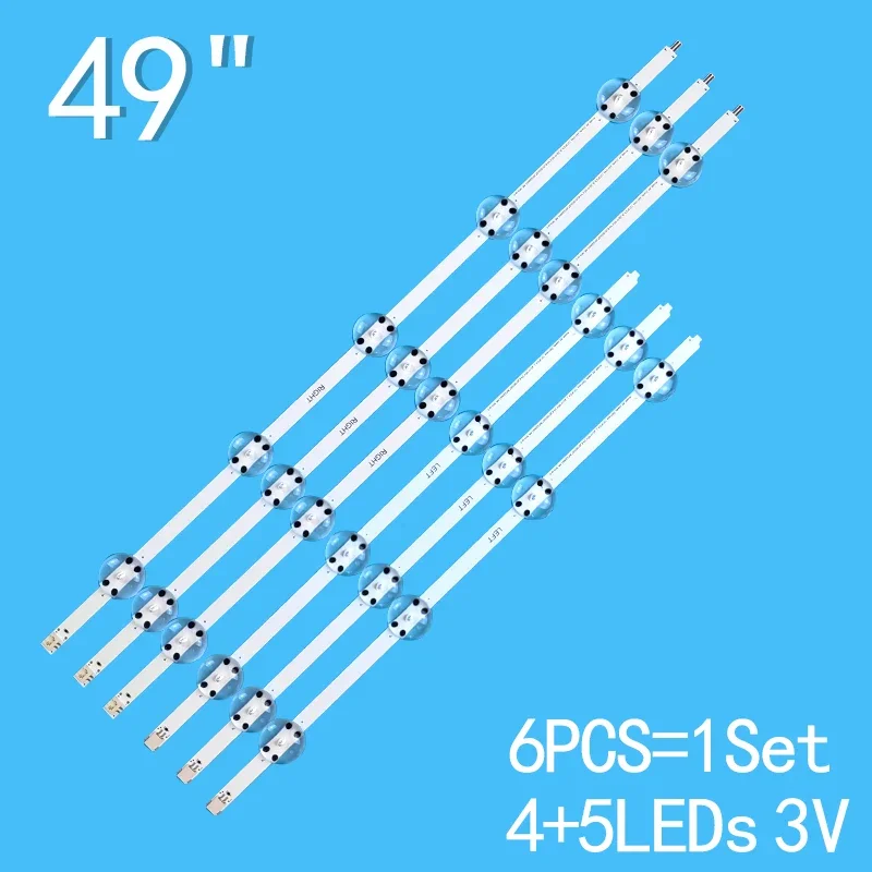 

6pcs 3x 49_Clarity_3X5 3X4_1313FCA_R_5S1P REV.V5-B WCE60601-AB Right 3X5+3X4_1313FCA_L_4S1P REV.V5-B WCK60601-AB LEFT 49VLX7010