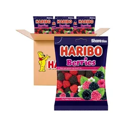 Berries Original Haribo 100 gramos caja 18 unidades 8426617014995 Raíz Inicio Gominolas y Caramelos 10043743