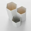 Polish Nail Brush Box 3 Lattices Organizer Storage Tools Desk Case Jewelry Cosmetics Office Table Rack Holder Make up Pen 5