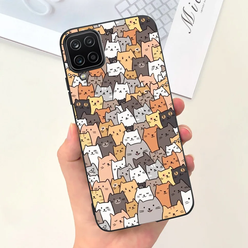 NEW Design For Samsung Galaxy A12 Case Silicone TPU Back Cover For Samsung A12 M12 F12 Galaxy M12 India  Funda Couqe Bumper