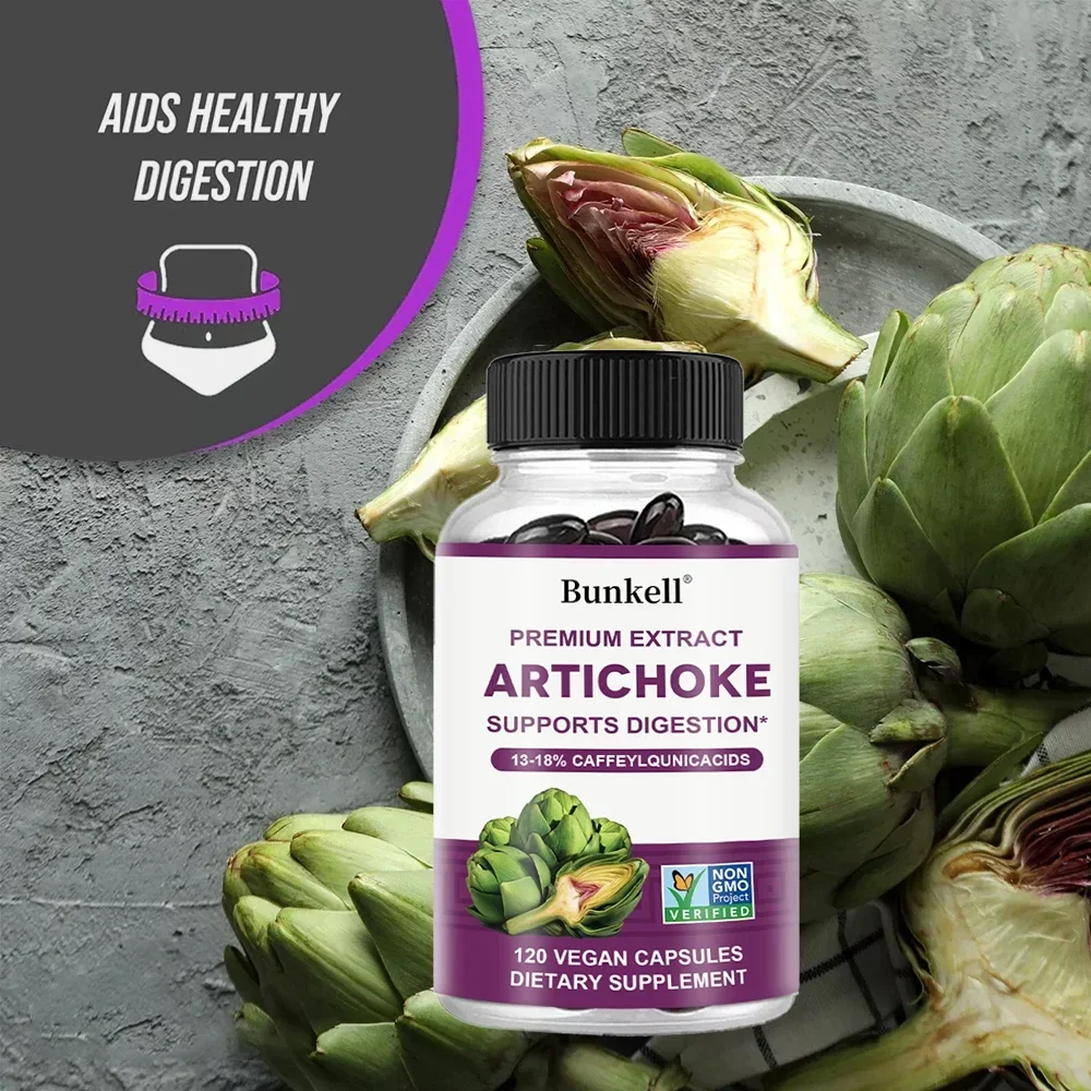 Artichoke Extract with Milk Thistle Supports Liver Health and Digestion Non-GMO All-natural liver detox supplement