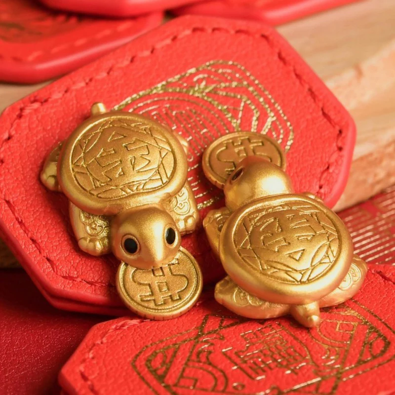 Feng Shui Golden Money Turtle Lucky Wealth Tortoise Guarding Praying ...