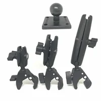 Jadkinsta Tough-Claw Mount with Double Socket Arm and Round AMPS Base Adapter for 1 Inch Mount Gadgets Extension Arm 1