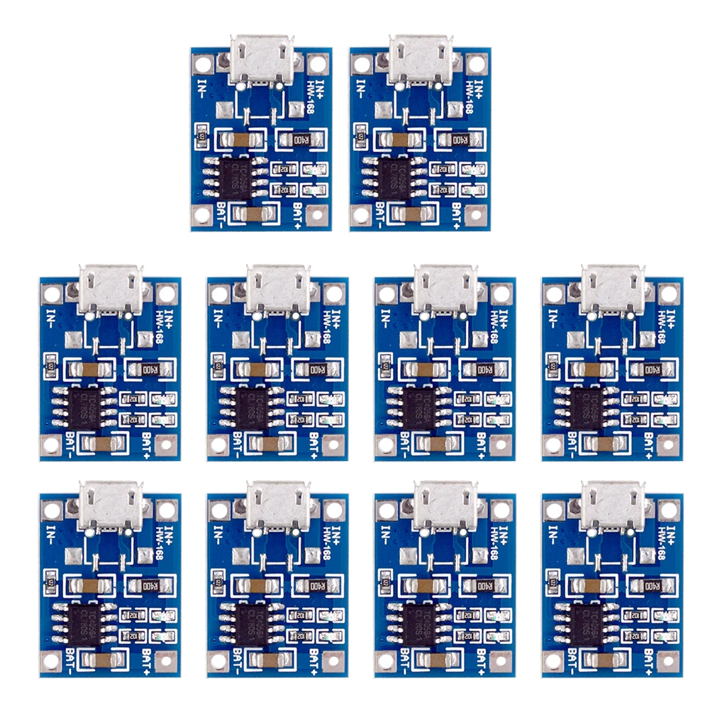 1-20PCS Type-c/Micro/Mini USB 5V 1A 18650 TP4056 Lithium Battery ...