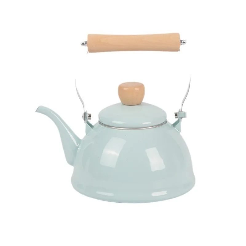 1.5L Enamel Teapot Kettle Boiling Kettle Household Kitchen Cookware Water