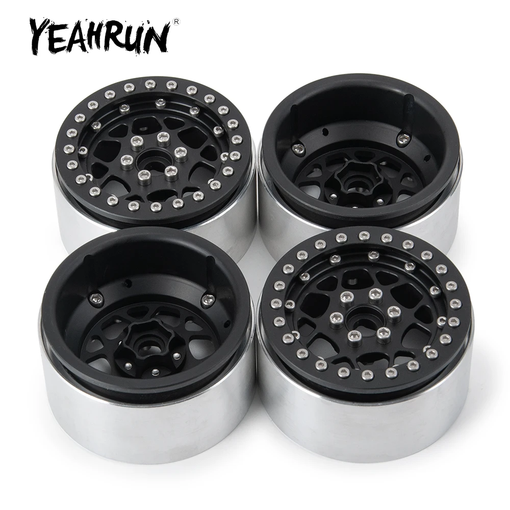 

YEAHRUN 2,2 дюймов, 35 мм, алюминиевый сплав, колесные диски, ступицы для Axial Wraith 90018 TRX-4 1/10, детали для радиоуправляемых моделей автомобилей Rock Crawler