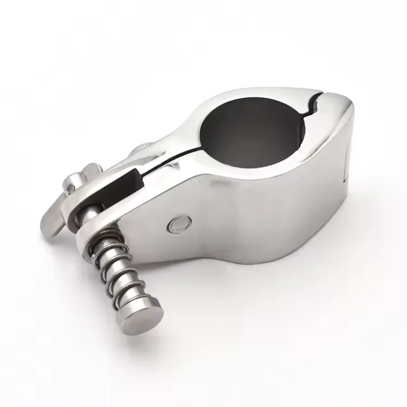 퀵릴리즈 핀이 달린 비미니 상단 힌지 턱 슬라이드 316, 스테인레스 스틸 보트 액세서리, 22mm, 25mm, 30mm, 32mm