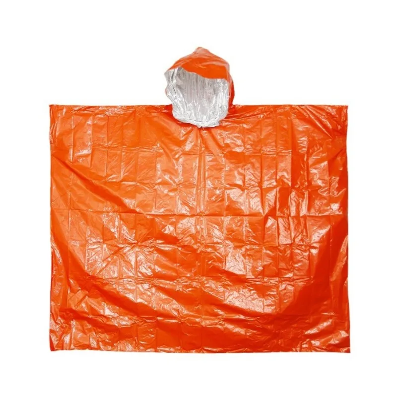 Outdoor Portable First Aid Raincoat Long Thickened Reflective Windproof Hiking Multifunctional Raincoat Rain Poncho
